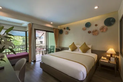 디럭스 더블룸 또는 트윈룸 — Chanalai Flora Resort, Kata Beach